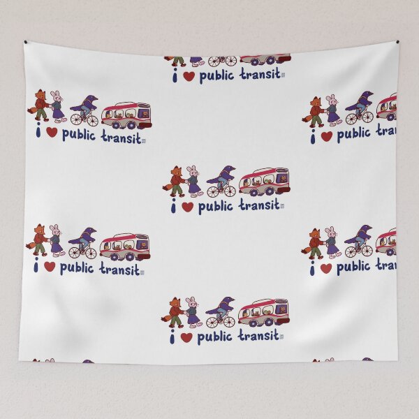 Item preview, i <3 public transit designed and sold by oranaaart.