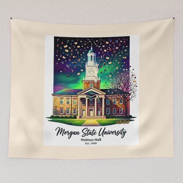 Item preview, Surreal Holmes Hall Academic Dreamscape Morgan State University designed and sold by EvergreenPark - Tee Studio.