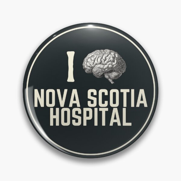 Item preview, I Love Nova Scotia Hospital Souvenir Bumper Sticker designed and sold by GhostlyWorld.