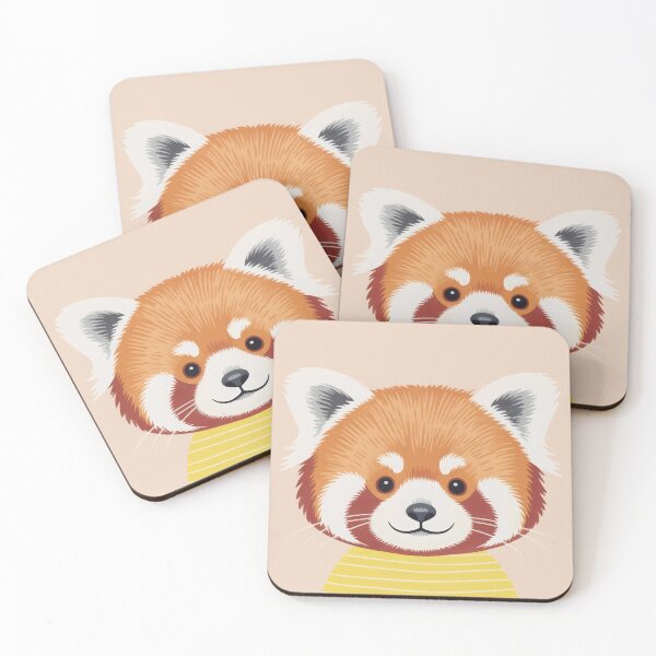 Item preview, Cute Red Panda in Yellow Shirt Illustration designed and sold by LopezDarlene.