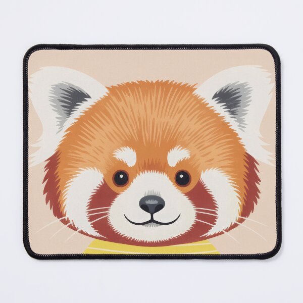 Item preview, Cute Red Panda in Yellow Shirt Illustration designed and sold by LopezDarlene.