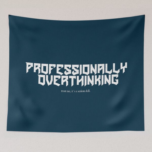 Item preview, Professionally Overthinking Serious Skill Funny Sarcastic designed and sold by BiakiaPrints.