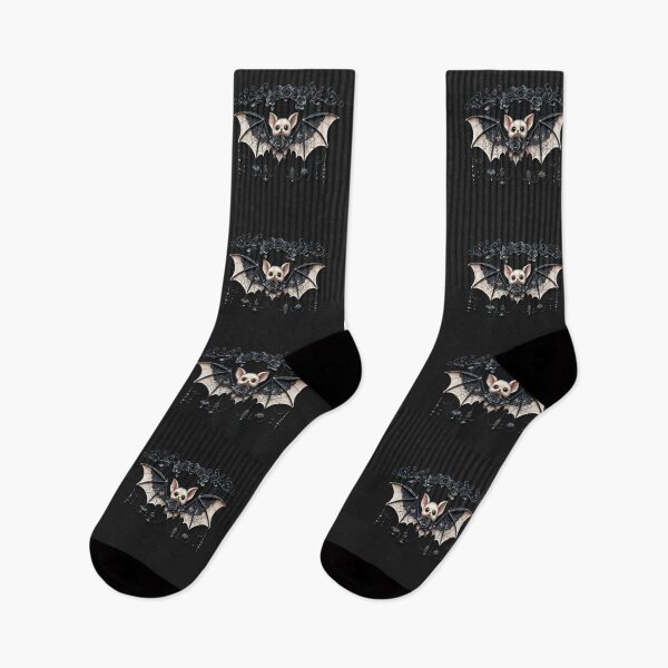 Item preview, Cute Bat with Black Roses designed and sold by JacquiTaylorArt.
