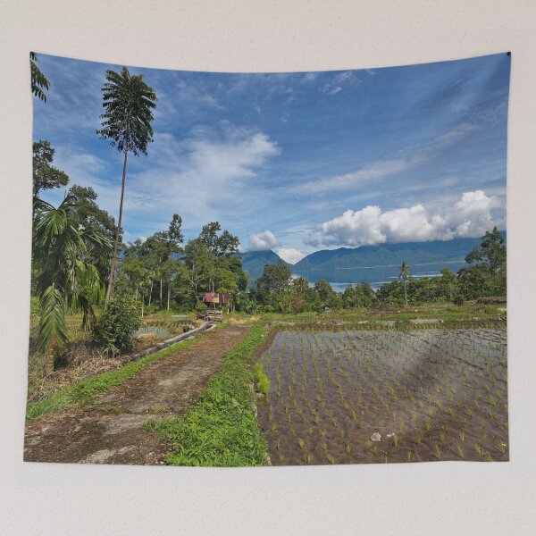 Item preview, The peaceful horizon of Lake Maninjau designed and sold by franck380.