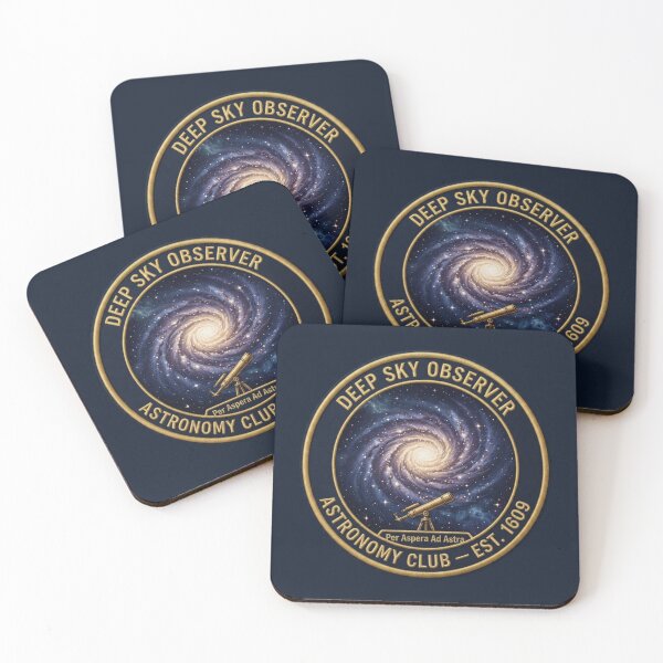Item preview, Deep Sky Observer Astronomy Club Vintage Badge 1609 designed and sold by CalmCapy Co.