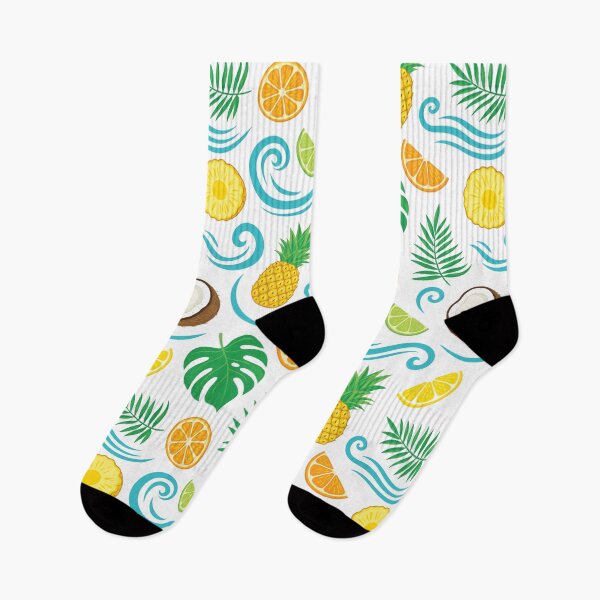Item preview, Tropical Fruit & Palm Leaf Summer Pattern Throw Pillow designed and sold by FestivityFinds.