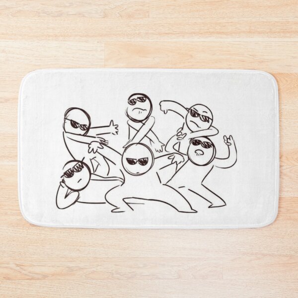 Item preview, Funny Chibi Group Pose Base Drawing - Meme Face Squad Illustration designed and sold by UrbanCanvas 111.