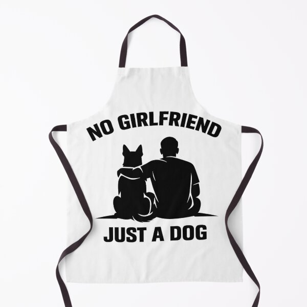 Item preview, Minimalist Dog Lover Silhouette T-Shirt – No Girlfriend Just a Dog designed and sold by UrbanStatic.