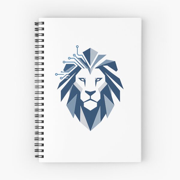 Item preview, Cyber Geometric Lion – Futuristic Tech Logo Emblem designed and sold by Artisan Finds Online.