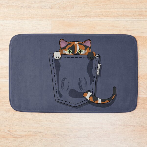 Item preview, Pocket Cat – Cute Peekaboo Calico Cat in Hoodie Pocket designed and sold by Fun Funky Designs.
