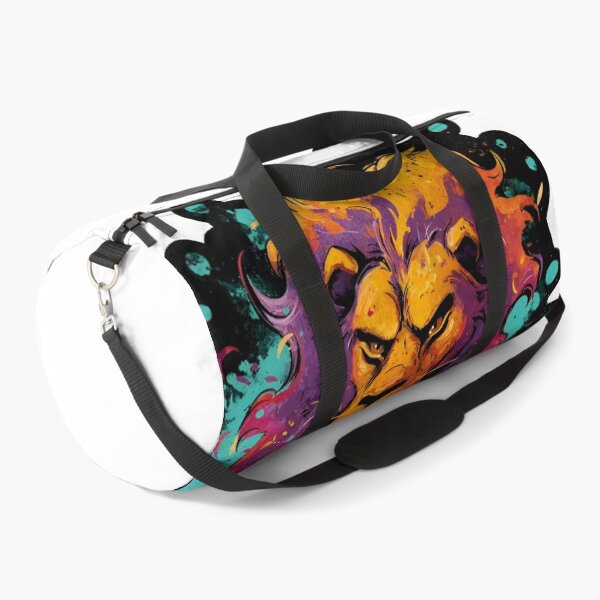 Item preview, Colorful Neon Lion Head Splash Paint Wild Art designed and sold by Zodiac Celestial Art.