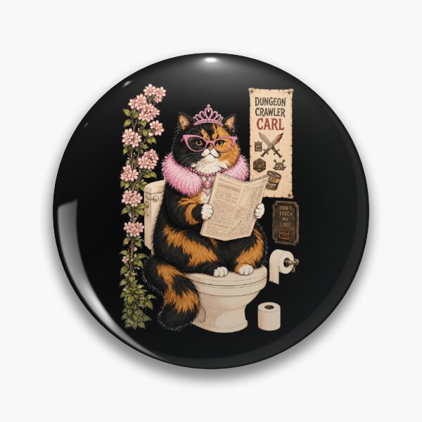 Item preview, Princess Donut Cat on Toilet  designed and sold by Theaurore.