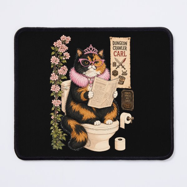 Item preview, Princess Donut Cat on Toilet  designed and sold by Theaurore.