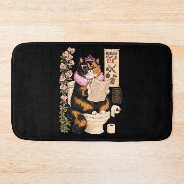 Item preview, Princess Donut Cat on Toilet  designed and sold by Theaurore.