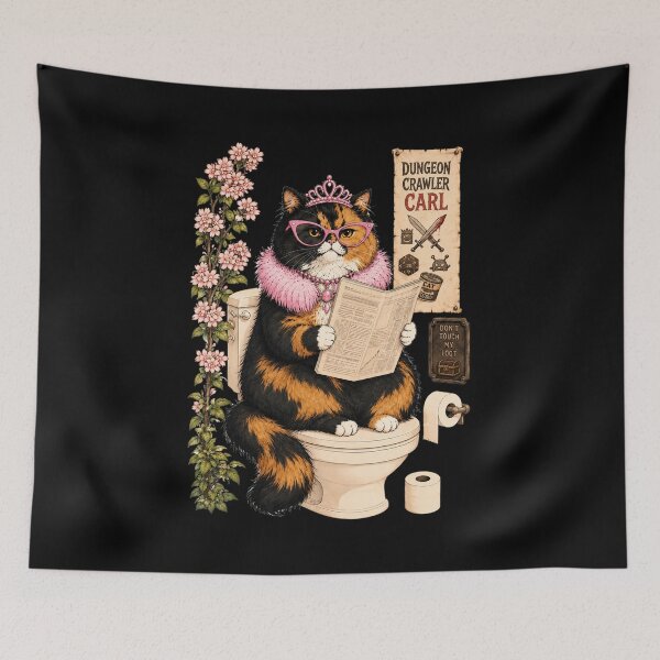 Item preview, Princess Donut Cat on Toilet  designed and sold by Theaurore.
