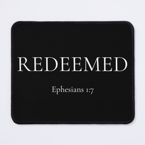 Item preview, Redeemed | Ephesians 1:7 | Minimalist Christian Bible Verse Typography by All43 designed and sold by All43.
