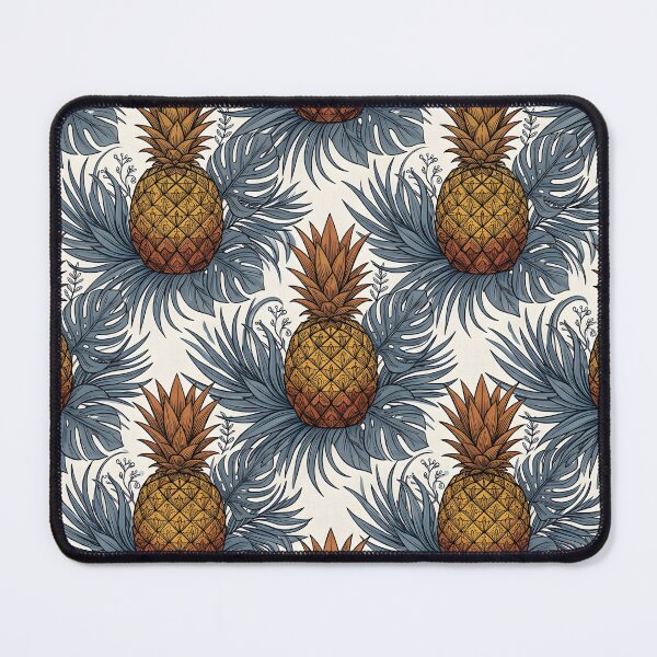 Item preview, Tropical Pineapple & Palm Leaf Seamless Pattern Throw Pillow designed and sold by FestivityFinds.