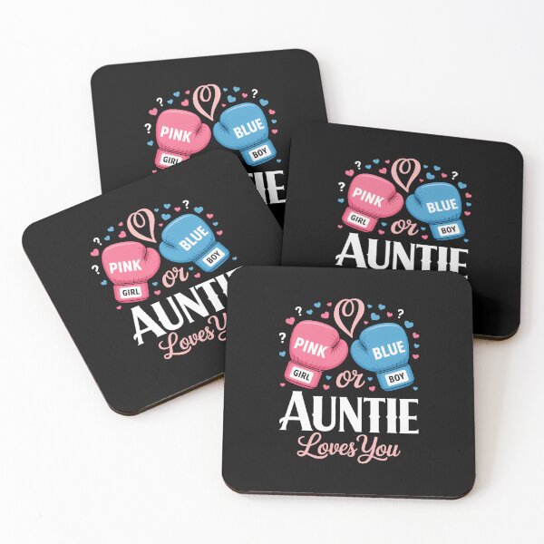Item preview, Gender Reveal Pink Or Blue Auntie Loves You Boxing designed and sold by SapfireStuArt.