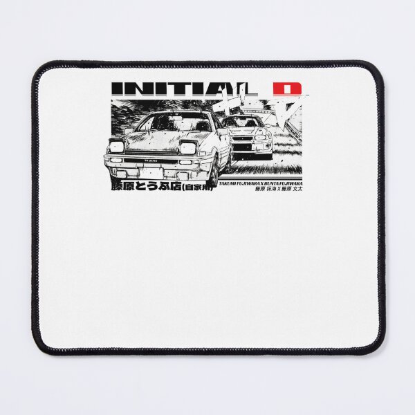 Item preview, JDM Race Cars Drifting on Mountain Pass Manga Style designed and sold by EnrichGraphics.