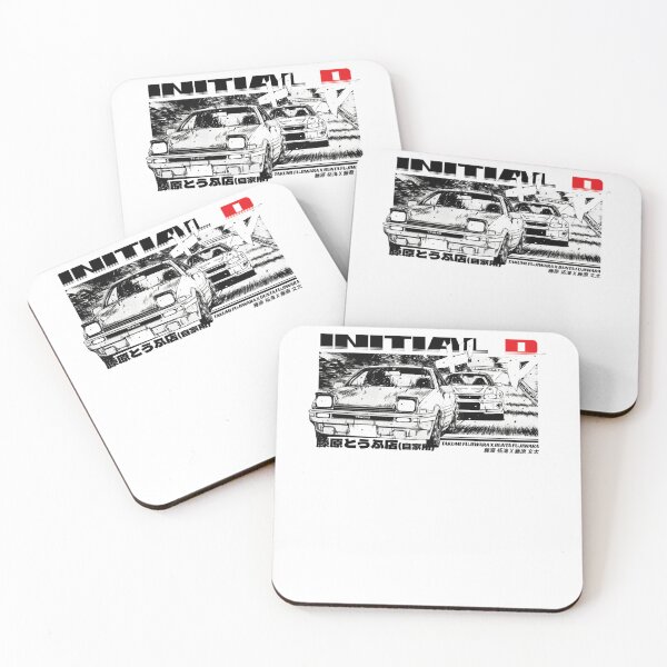 Item preview, Coches de carreras JDM derrapando en un puerto de montaña al estilo manga designed and sold by EnrichGraphics.