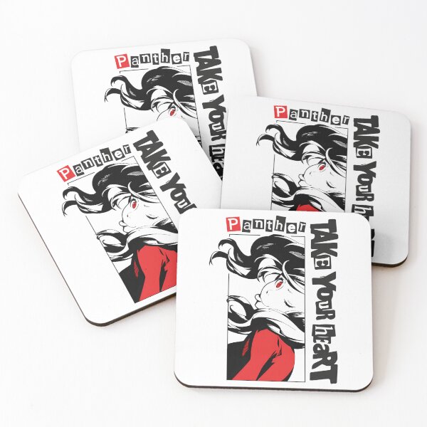 Item preview, Contrast Anime Girl Silhouette with Red Costume Accents designed and sold by EnrichGraphics.