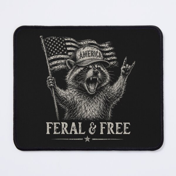 Item preview, Raccoon Feral But Free 4th of July Patriotic designed and sold by JonathanBoff.