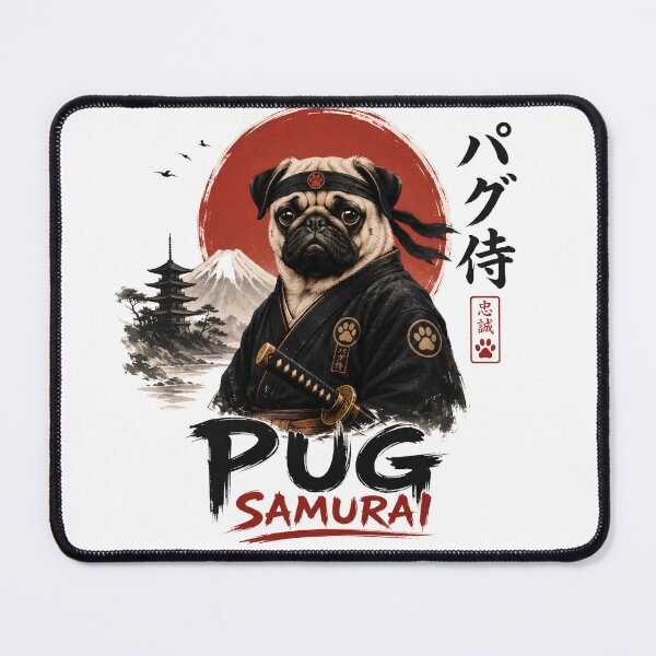 Item preview, Pug Samurai Warrior T-Shirt | Funny Japanese Dog Lover Gift designed and sold by Presshue.
