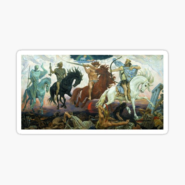 Item preview, Four Horsemen of Apocalypse by Viktor Vasnetsov (1887) designed and sold by allhistory.