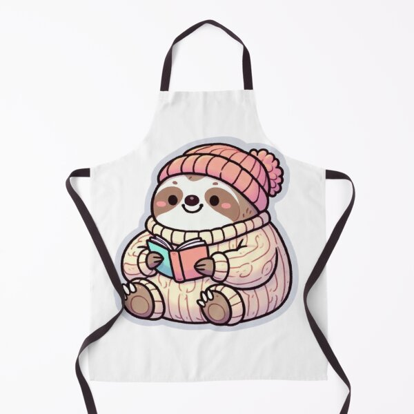 Item preview, Cozy Reading Sloth Sticker | Cute Book Lover Kawaii Animal designed and sold by vigzhifushions.