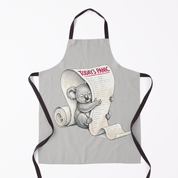 Item preview, Today's Panic - Funny Koala To-Do List Sketch Art designed and sold by SoulPT.