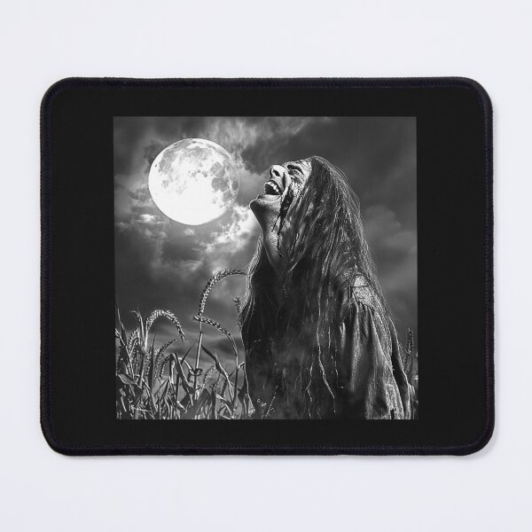 Item preview, Screaming Woman Beneath the Full Moon – Gothic Horror Art designed and sold by inkoutninja.