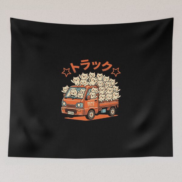 Item preview, Kei Kitties - Cute Japanese Mini Truck Full of Cats designed and sold by AdyKurniawan.