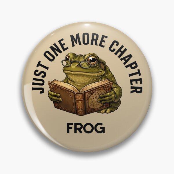 Item preview, Just One More Chapter Frog Shirt – Cute Reading Frog Design for Book Lovers, Funny Literary T‑Shirt and Sticker designed and sold by ZyxDes.