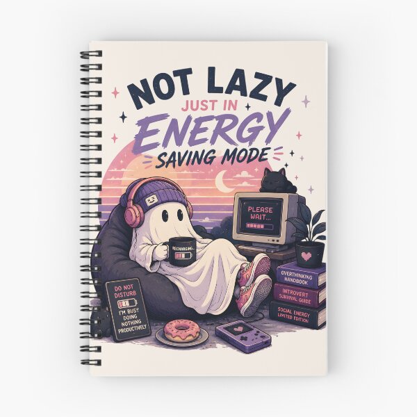 Item preview, Not Lazy Just Energy Saving Mode designed and sold by MidnightCache.