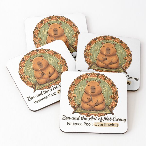 Item preview, Meditating Capybara Zen Art of Not Caring designed and sold by Rama KLK.