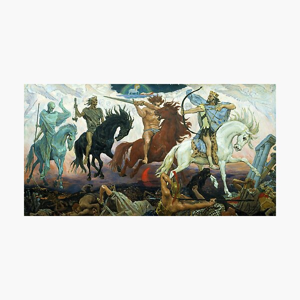 Item preview, Four Horsemen of Apocalypse by Viktor Vasnetsov (1887) designed and sold by allhistory.