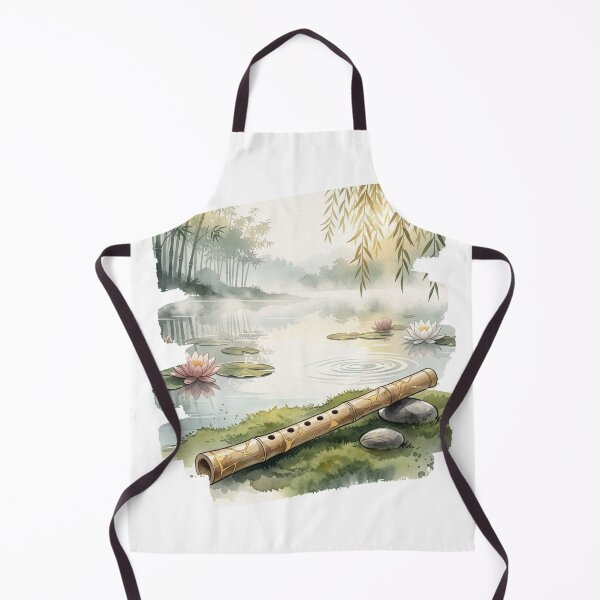 Item preview, Bamboo Flute Serenity | Lotus Pond designed and sold by NatureHarmony16.