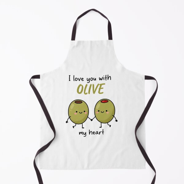 Item preview, I Love You With Olive My Heart designed and sold by CuppaPuns.