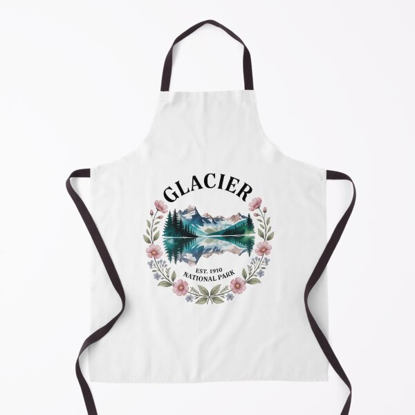 Item preview, Floral Glacier National Park Hiking Camping Outdoor designed and sold by SapfireStuArt.