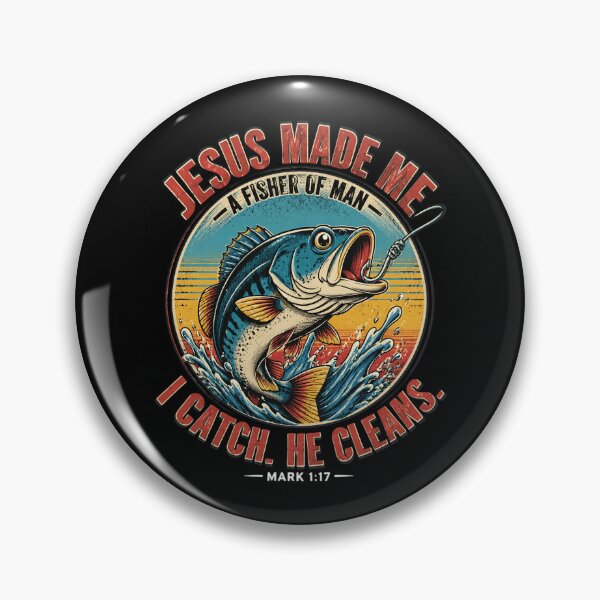 Item preview, Jesus Made Fisher Men Bass Fishing Christian Funny Fishing designed and sold by OlakunleOloroz.