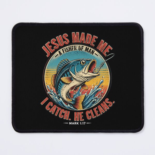 Item preview, Jesus Made Fisher Men Bass Fishing Christian Funny Fishing designed and sold by OlakunleOloroz.