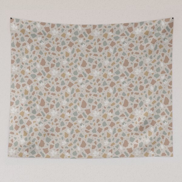 Item preview, Neutral Terrazzo Pattern Throw Pillow | Modern Earth Tone Decor designed and sold by FestivityFinds.