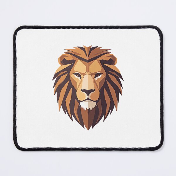 Item preview, Low-Poly Geometric Lion – Modern Faceted Wildlife Portrait designed and sold by Artisan Finds Online.