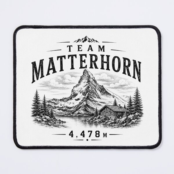 Artikelvorschau, Team Matterhorn Mountain Hiking Design entworfen und verkauft von Miles&Moments.