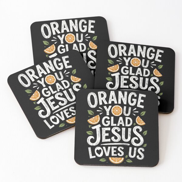 Item preview, Jesus Orange You Glad Jesus Loves You Christian Cross God designed and sold by OlakunleOloroz.