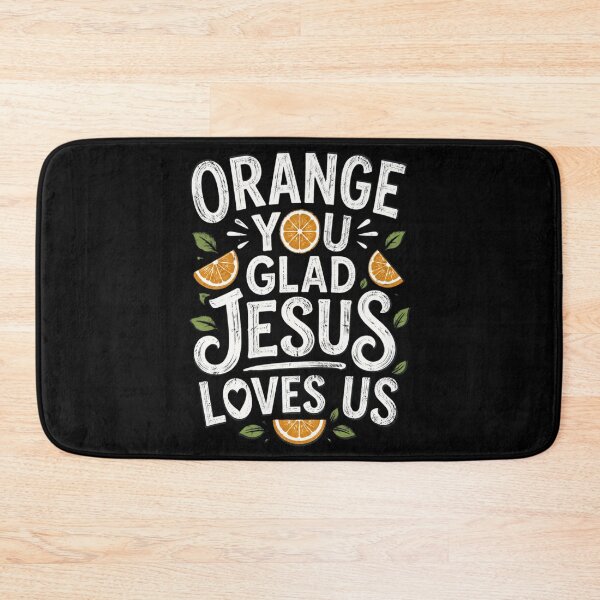 Item preview, Jesus Orange You Glad Jesus Loves You Christian Cross God designed and sold by OlakunleOloroz.