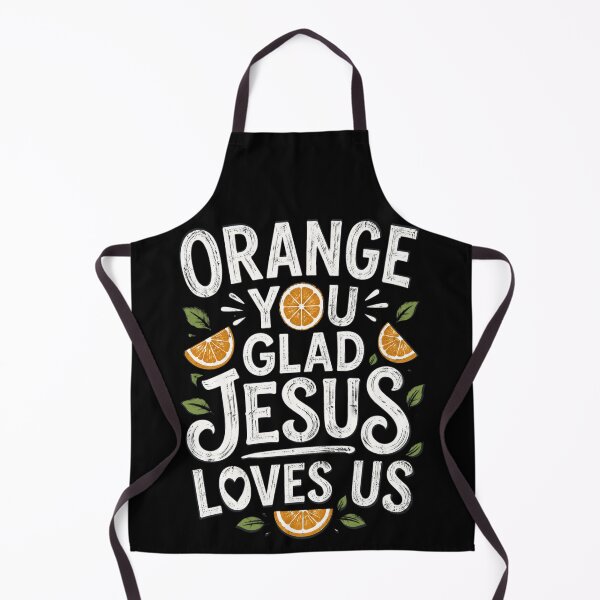 Item preview, Jesus Orange You Glad Jesus Loves You Christian Cross God designed and sold by OlakunleOloroz.