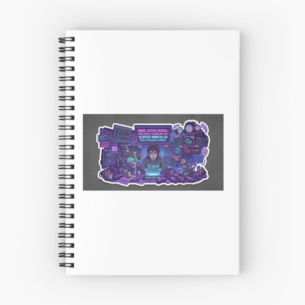 Item preview, Sleep.exe Uninstalled | Funny Programmer Sticker designed and sold by BrahmiArts.
