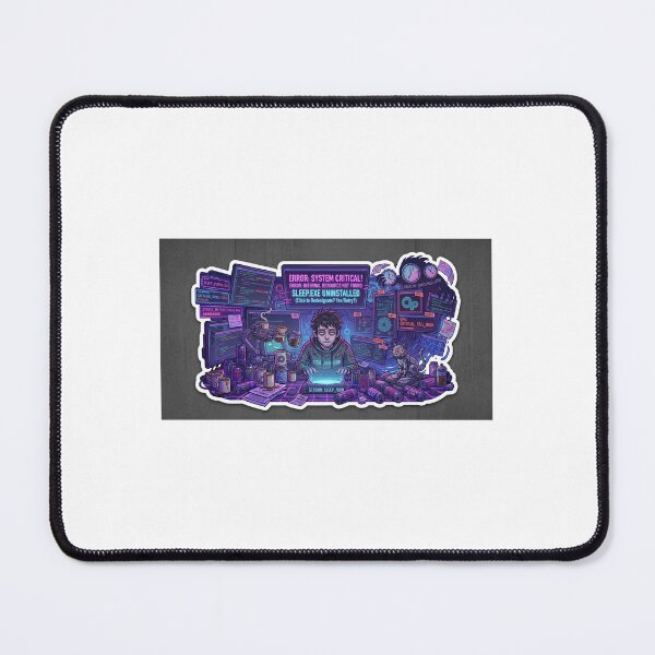 Item preview, Sleep.exe Uninstalled | Funny Programmer Sticker designed and sold by BrahmiArts.