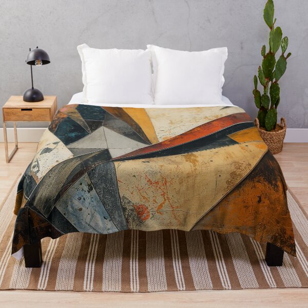 Item preview, Industrial Geometry Fusion – Modern Abstract Geometric Surface designed and sold by Habatour Creations Exclusive Digital Art Products.